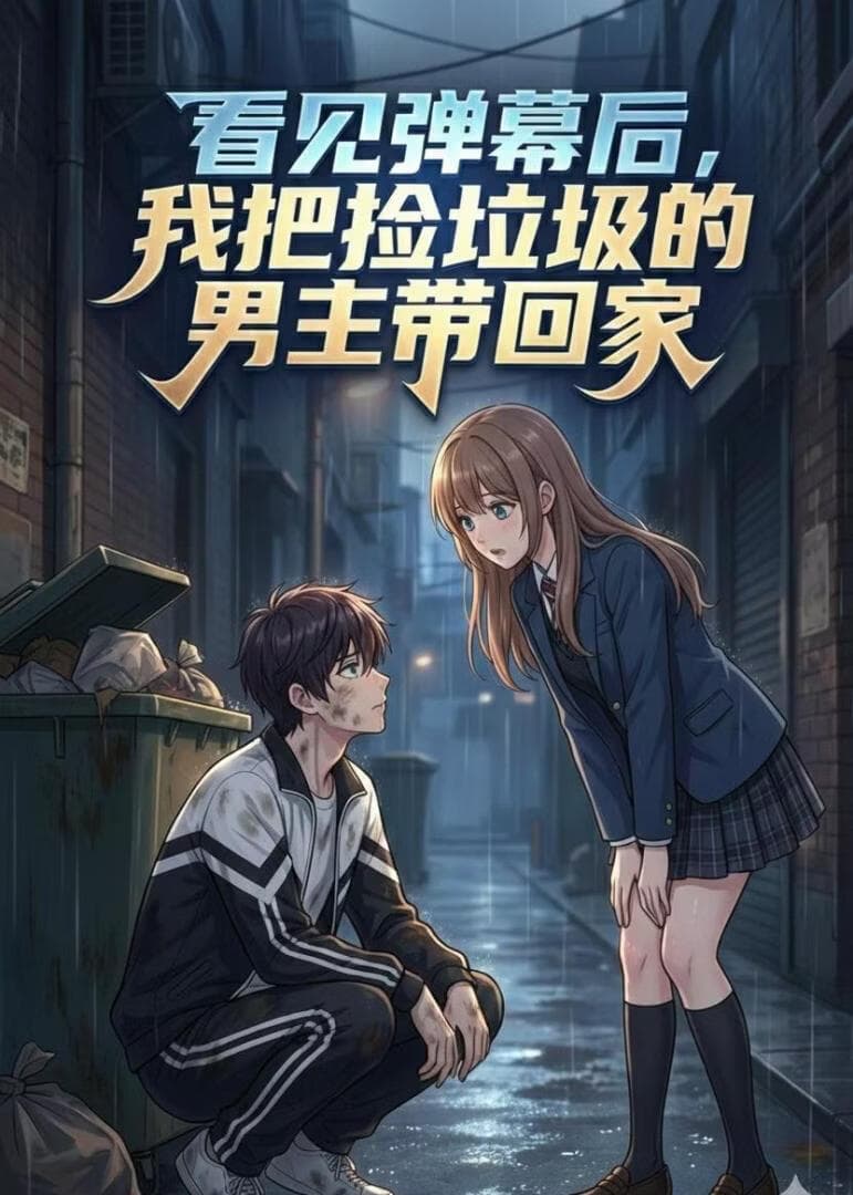 看见弹幕后，我把捡垃圾的男主带回家海报