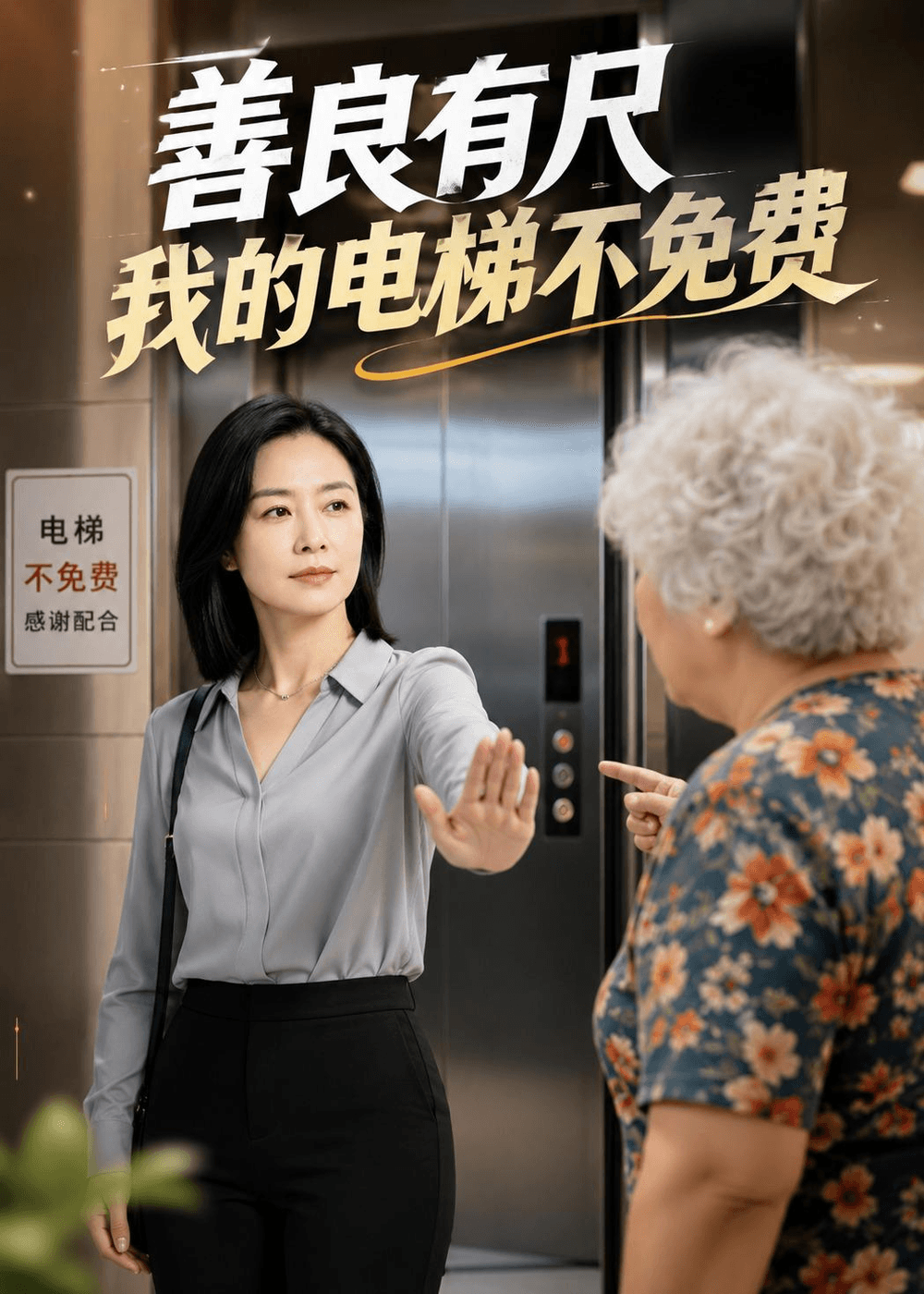 善良有尺，我的电梯不免费海报